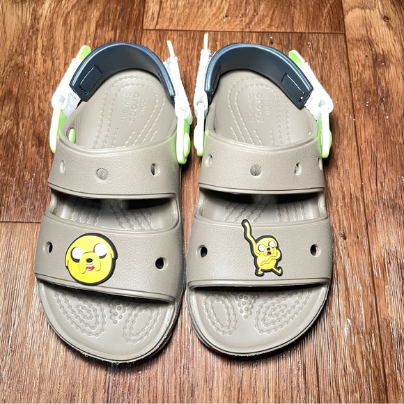 Crocs Kids Classic All-terrain Open Toe Sandal Adjustable Strap Tan Size‎ 12C - Picture 1 of 7
